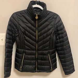 Black Michael Kors down jacket. Size Petite S (would fit regular XS or S too)